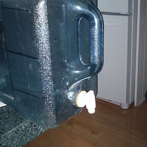 Spigot installed in water container