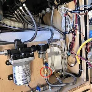 Hot Water Heater Check Valve Location (Newer Hawk and Raven)