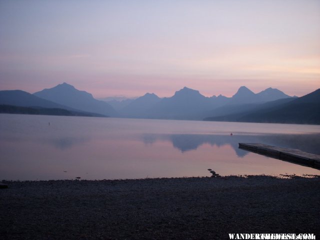 Early morning at Lake McDonald, Glacier National Park
