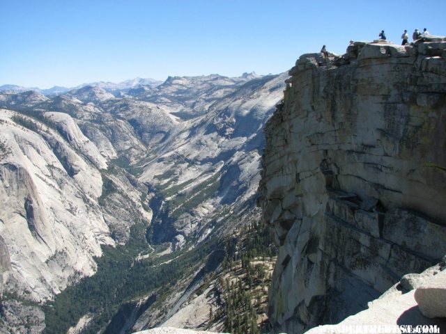 On the summit of Half Dome