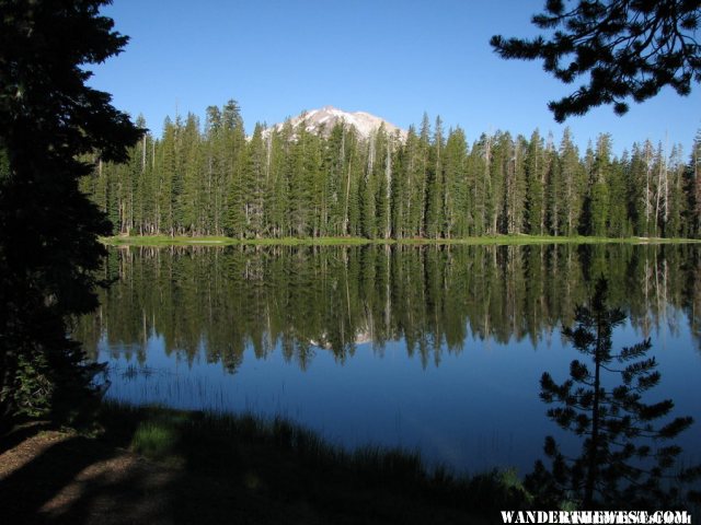 Summit Lake with Mt. Lassen in the background.