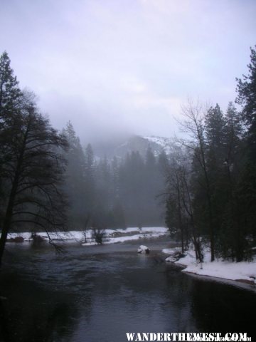 End of a winter's day in Yosemite