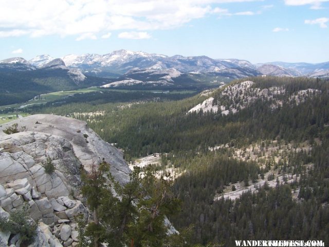 Tuolomne Meadows as seen from atop Lembert Dome