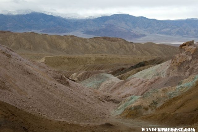 View Down Into Death Valley From Artist's Palette