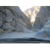 Through the windshield in Titus Canyon
