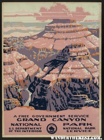 Grand Canyon National Park - Work Projects Administration Poster 1938