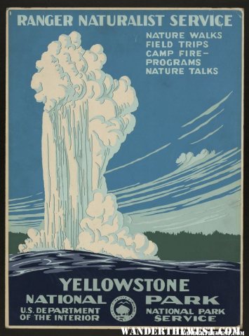 Yellowstone National Park - Work Projects Administration Poster 1938