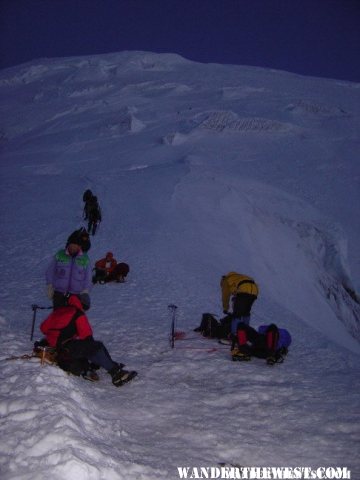 On top of the DC looking towards the summit