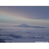 View of Mt. St. Helens from camp muir (above the clouds)