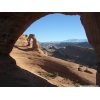 Delicate Arch through another arch