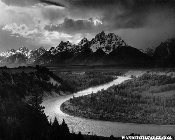 "The Tetons and the Snake River" by Ansel Adams, ca. 1933-1942