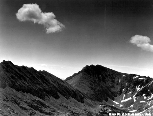 "Coloseum Mountain" by Ansel Adams, ca. 1936
