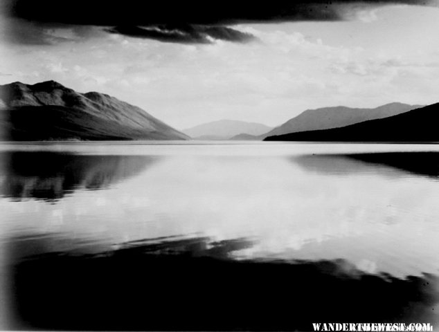 "Evening, McDonald Lake, Glacier National Park" by Ansel Adams, ca. 1933-1942