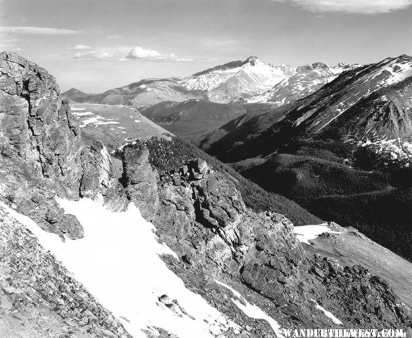 "Long's Peak, Rocky Mountain National Park" by Ansel Adams, ca. 1933-1942