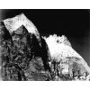 "Zion National Park, 1941, rock formation against dark sky" by Ansel Adams, ca. 1933-1942