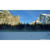 Half Dome in winter--Washinton Column and Basket Dome on the left