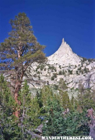 One of the many granite peaks in Tuolumne high country