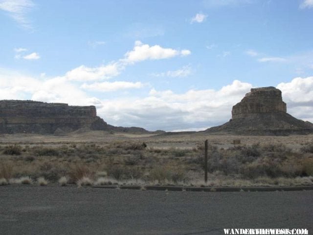 Fajada Butte and Chacra Mesa