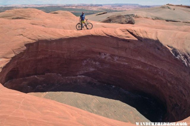 Stew and a Giant Pothole  in the Slickrock