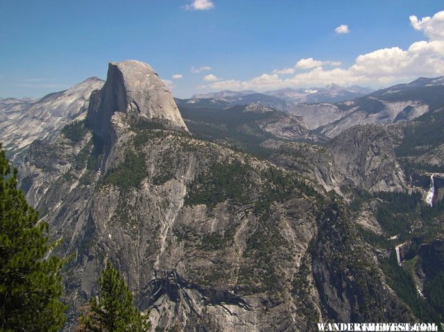 Half Dome, Vernal and Nevada Falls from Glacier Point