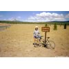 Maki in the Pumice Desert after a Long Downhill from the Crater Rim