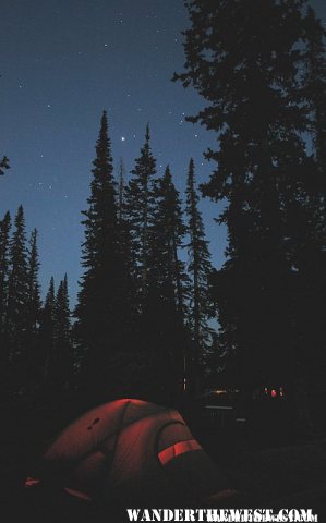 Camping and starlight