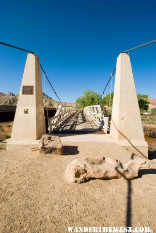 The Swinging Bridge over the San Rafael River