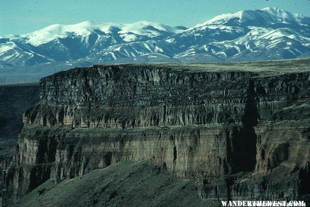 Snake River with Owyhee Mountains in the backdrop