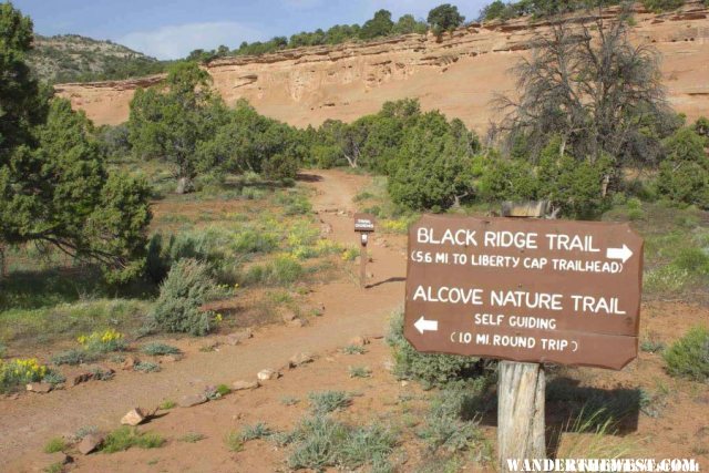 Trail Sign near Visitors' Center--Colorado National Monument