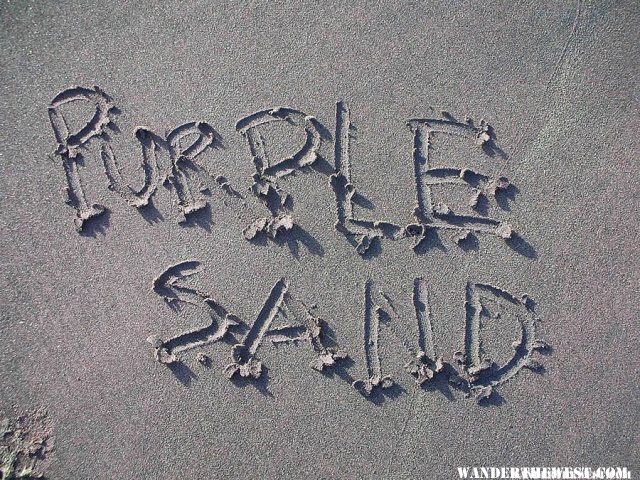 Purple Sand on Pfeiffer Beach