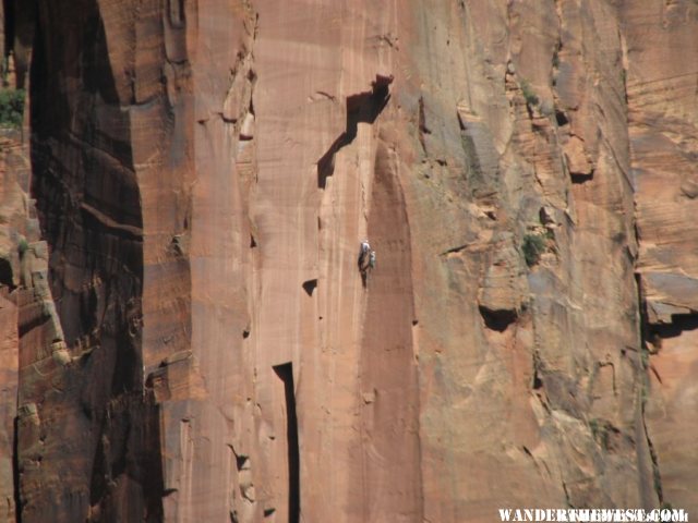 Climbers in Zion