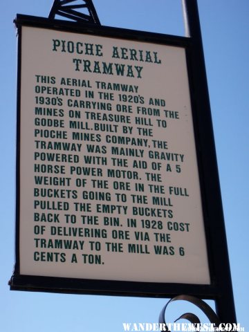 Pioche Aerial Tramway Info Sign