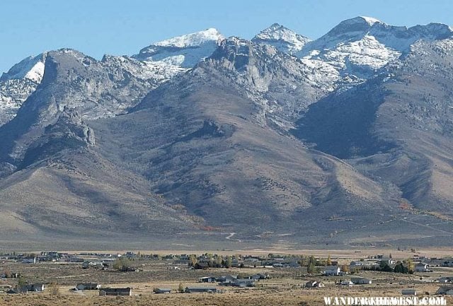 Spring Creek with Ruby Mountains in the background
