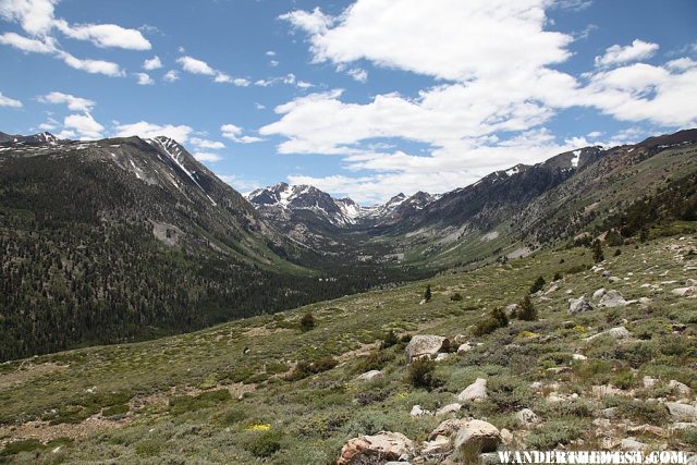 Hiking above Green Creek - Easter Sierra