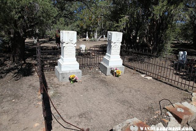 Cemetery at Aurora ghost town