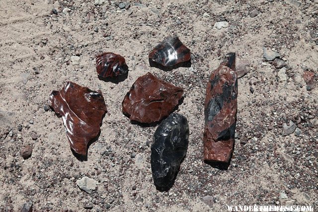 Obsidian Needles Mine - Warner Mountains