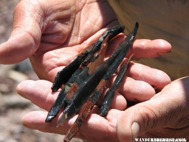 Obsidian needles