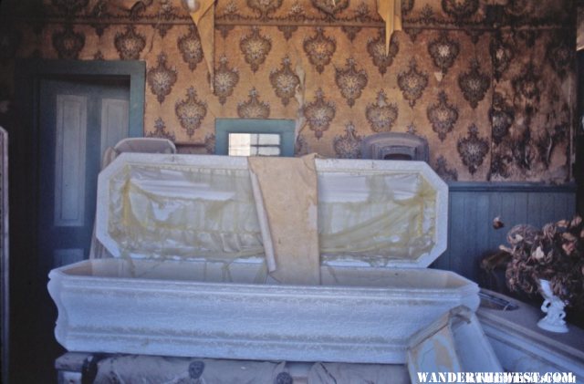 Spooky Coffin at the Undertaker's--Bodie State Park 