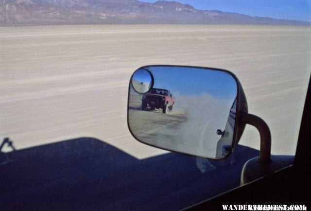 Setting the land-speed record on the Black Rock Playa, not