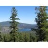 Snag Lake with the Cinder Cone behind it.