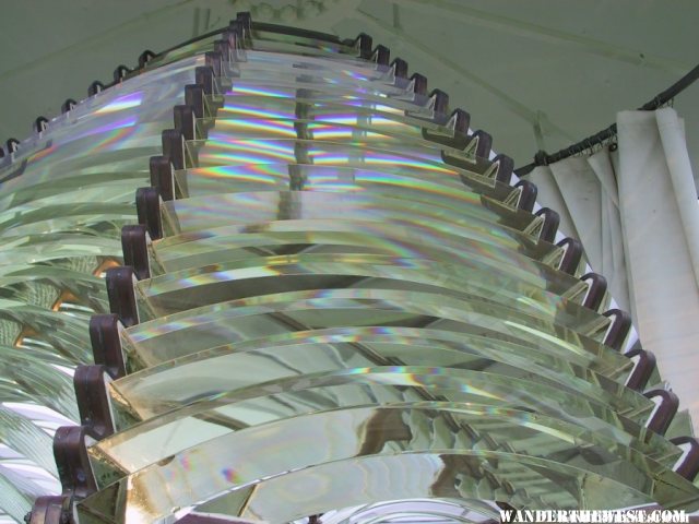 one of the few fresnel lens you can examine up close