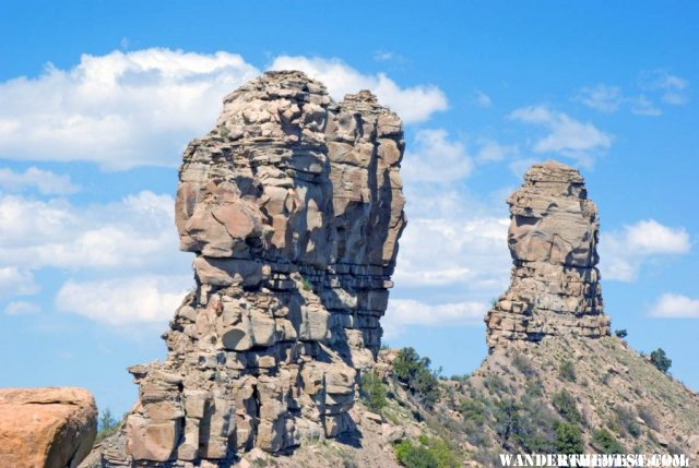 The Twin Peaks of Chimney Rock