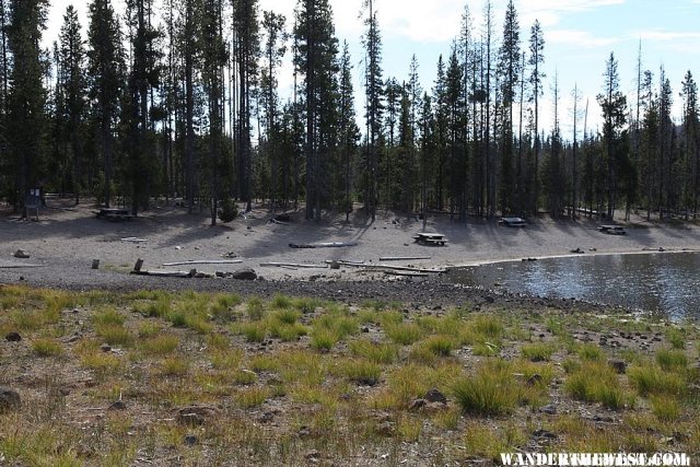 Beach at Little Fawn Campground