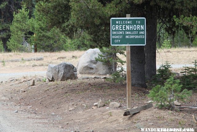 Greenhorn - highest city in Oregon