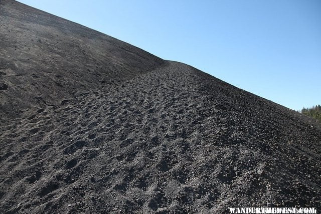 Cinder Cone Trail - yes its as steep as it looks