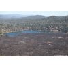 Looking at Butte Lake from the top of the cinder cone