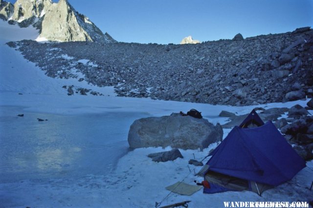 Our Camp Below Thunderbolt Peak