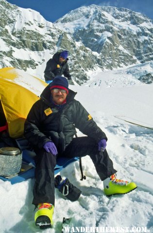 Stew Cooking Outside His Camper