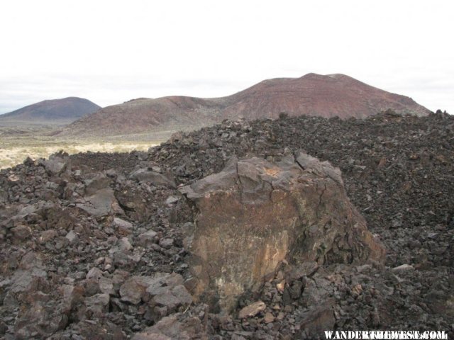 On a lava flow near the Cinder Cones.