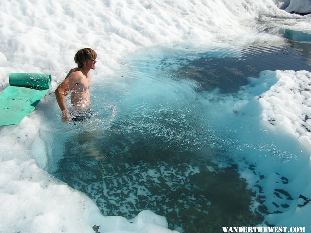 Nice swim? Kennicott Glacier